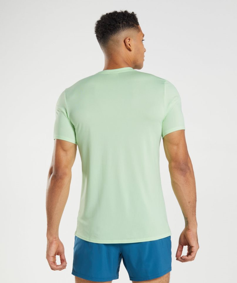 Men's Gymshark Arrival T-Shirts Mint | CA 3015D6